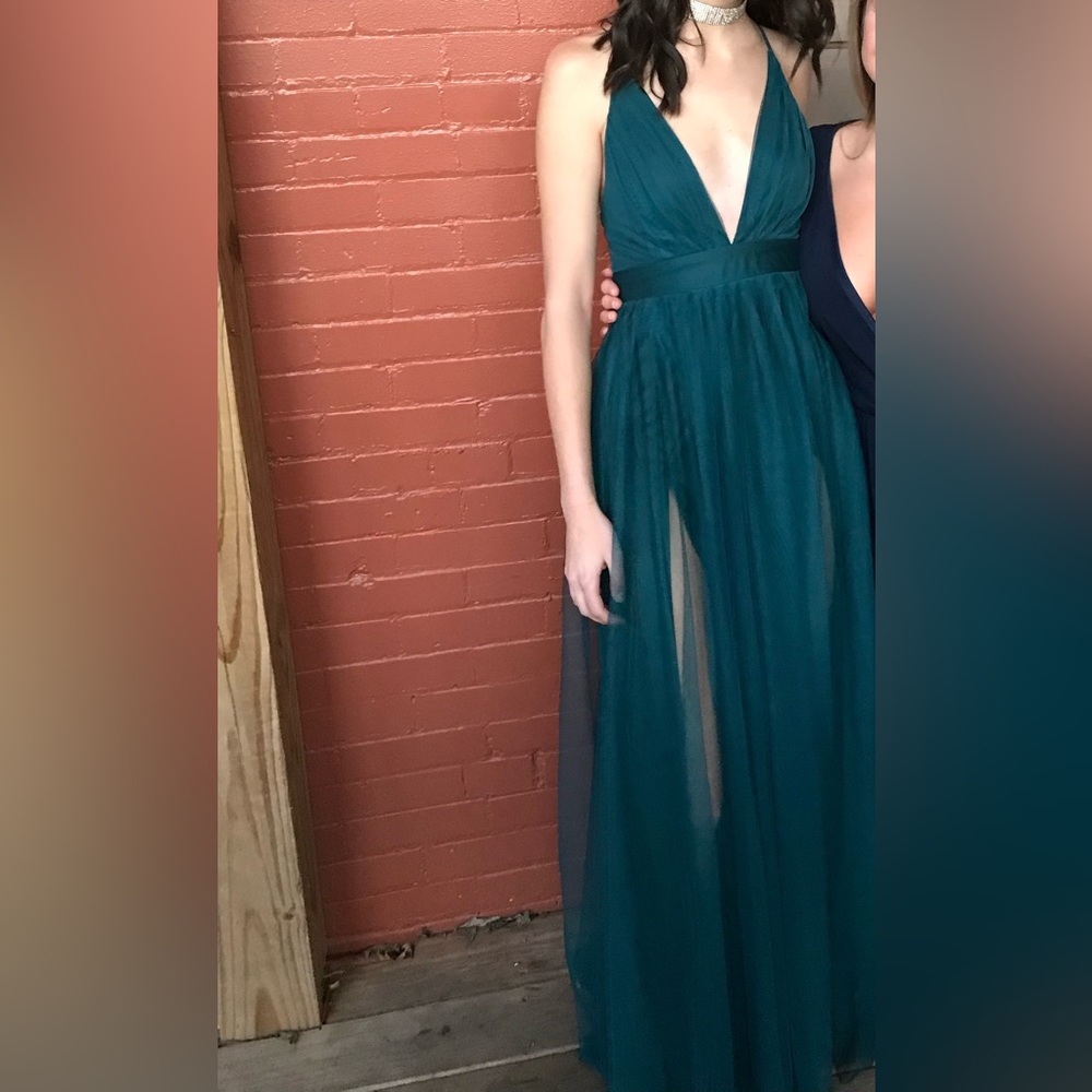 Long Dark Blue Formal Dress